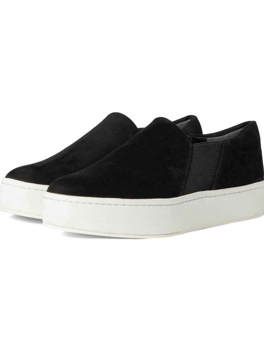 Slip on VINCE Platform Warren in Black FB size 10M